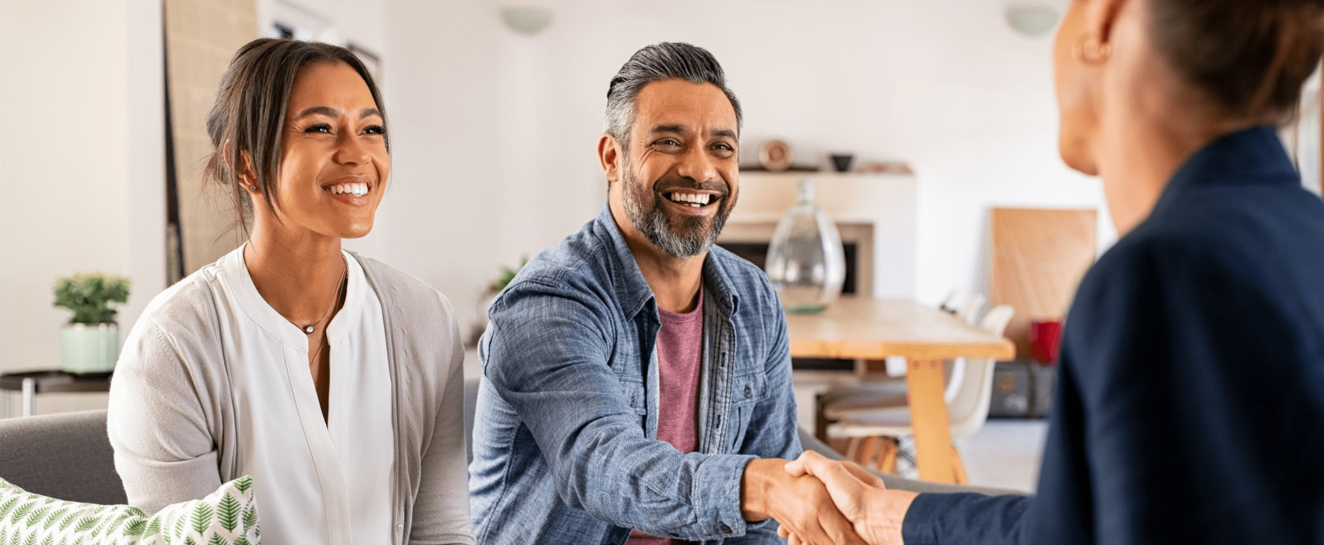Couple working with a financial advisor